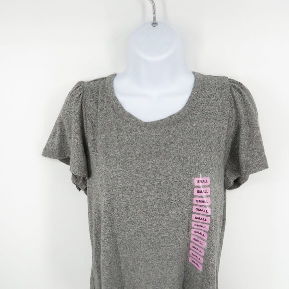 Philosophy Womens Grey Short Sleeve Top Size Small NWT $38 - Picture 3 of 4